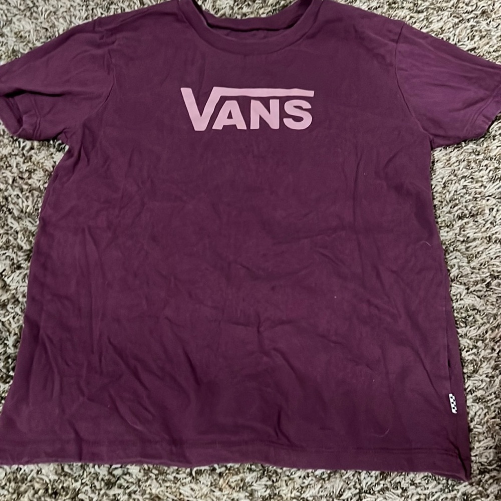 purple vans xs t-shirt